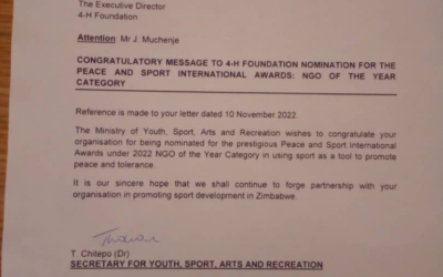 Congratulatory message from the Government of Zimbabwe.