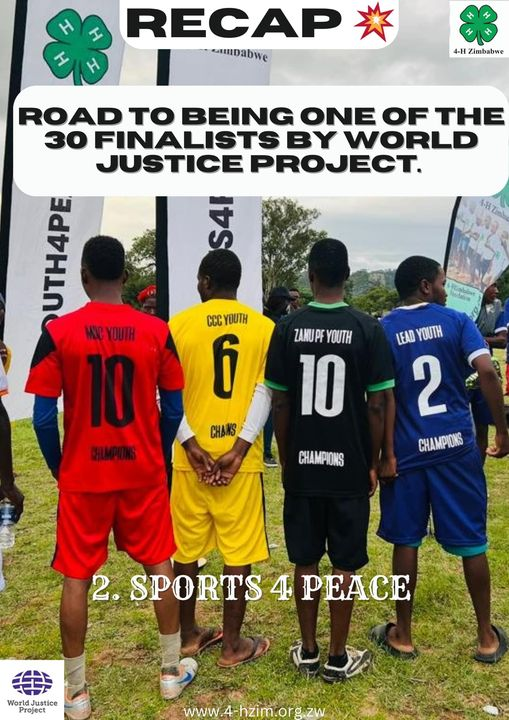 2. Sport 4 Peace – Road to being one of the 30 finalists by World Justice Project.
